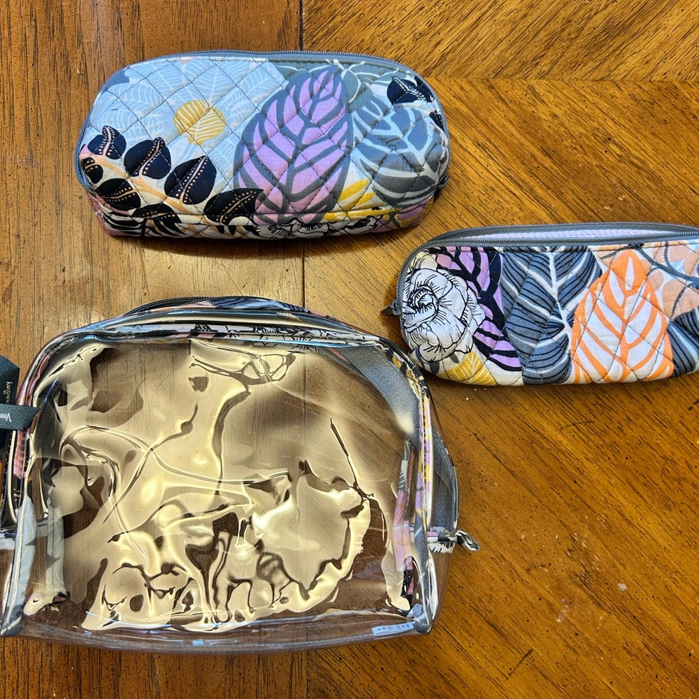 Vera Bradley Multicolor Cosmetic Bags Set